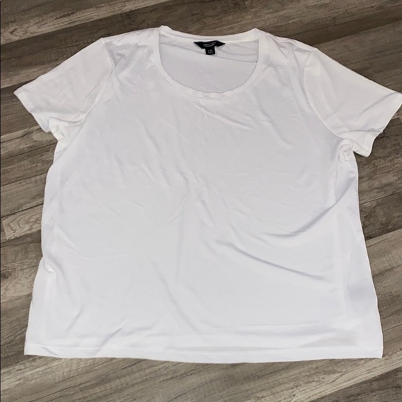 💜 White Relaxed Fit Short Sleeve Tee - Picture 1 of 1